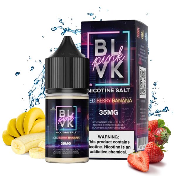 NicSalt Blvk Pink – Iced Berry Banana 35mg 30ml