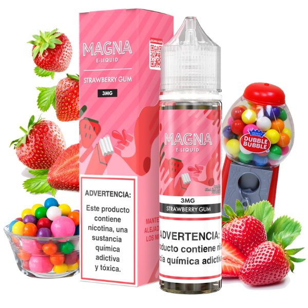 Liquido Magna – Strawberry Gum 3mg 60ml
