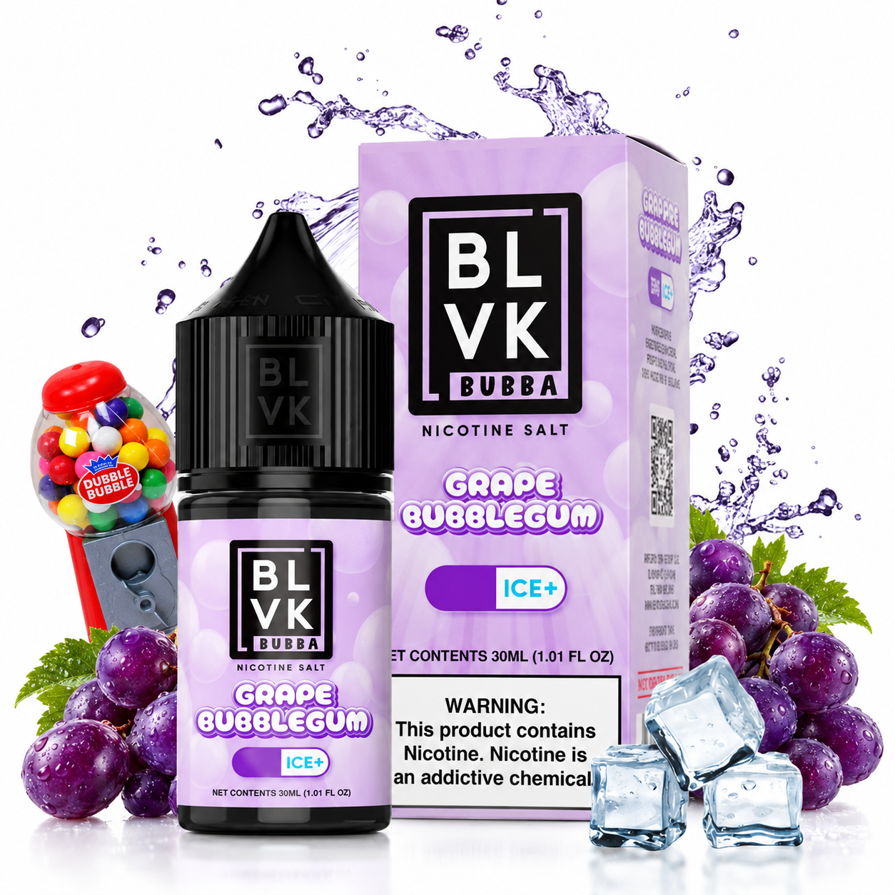 NicSalt Blvk Bubba – Grape Bubblegum Ice 35mg 30ml