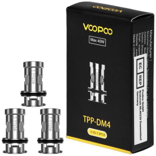 Coil Voopoo – TPP-DM4 Mesh 0,3 – Caixa c/ 3 Unidades