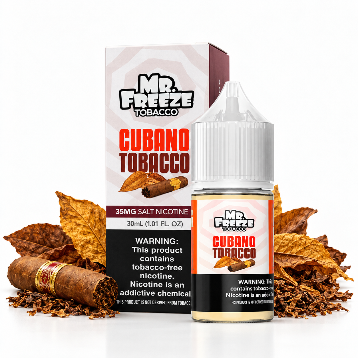 NicSalt Mr Freeze Tobacco – Cubano Tobacco 35mg 30ml
