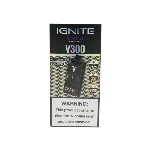 Ignite V300 – 30000 Puffs – Grape Ice