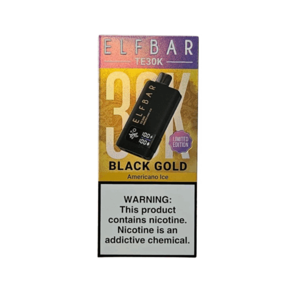 Elf Bar Black Gold – TE 30K – Americano Ice