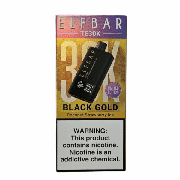 Elf Bar Black Gold – TE 30K – Strawberry Coconut Ice