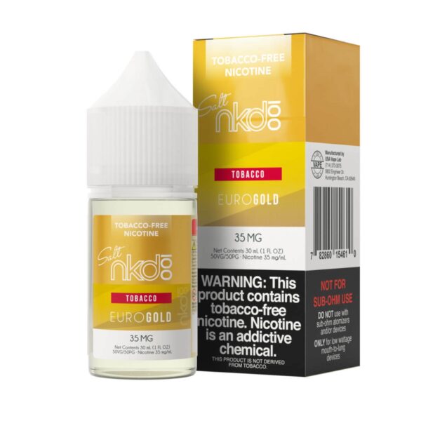 NicSalt Naked 100 Tobacco ( USA ) – Euro Gold 50mg 30ml