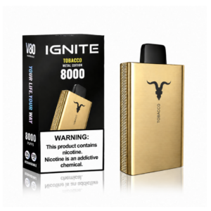 Ignite V80 Gold – 8000 Puffs – Tobacco