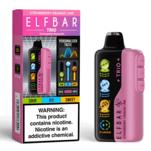 Elf Bar Trio – 40.000 Puffs – Strawberry Orange Lime
