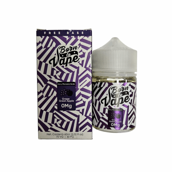 Liquido Born To Vape – Grape Green Apple Ice 0mg 60ml