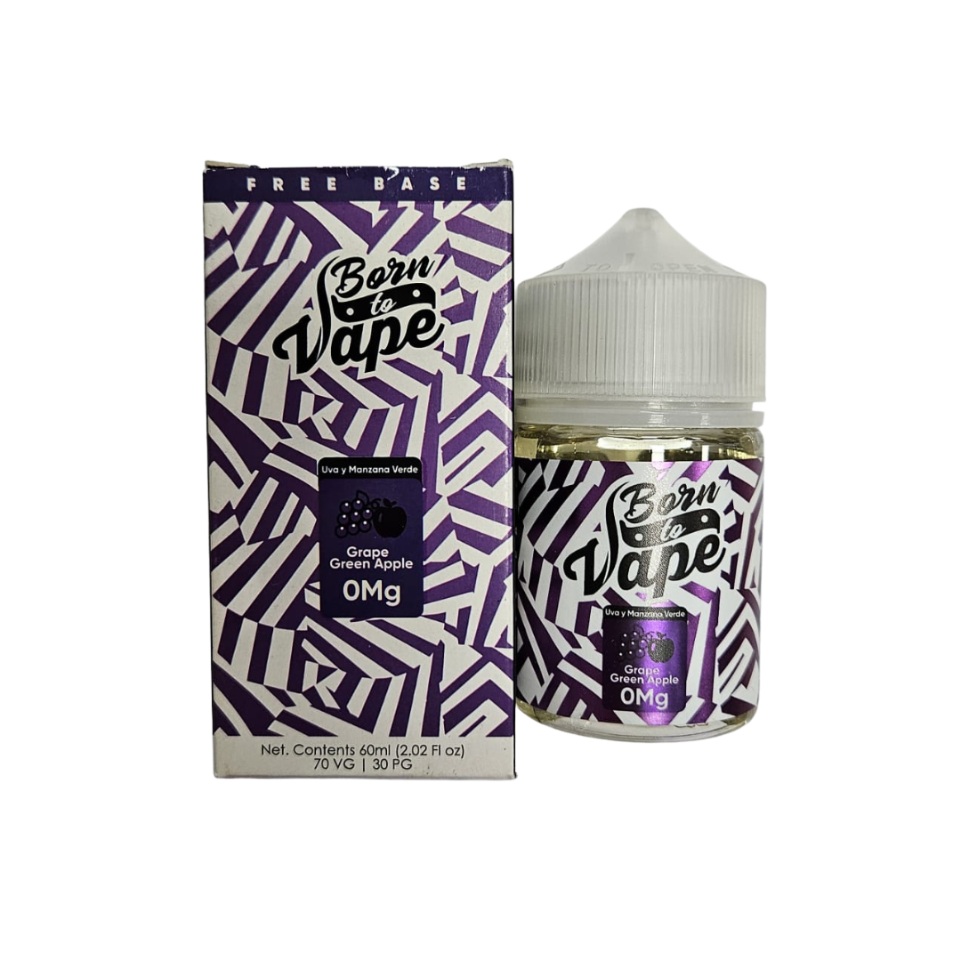 Liquido Born To Vape – Grape Green Apple Ice 0mg 60ml