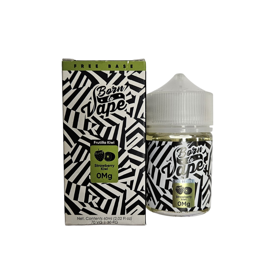 Liquido Born To Vape – Strawberry Kiwi Ice 0mg 60ml