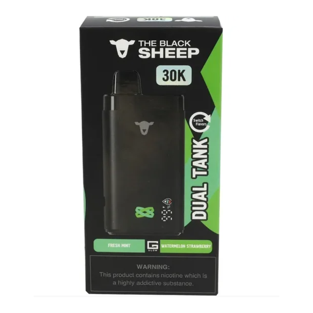 The Black Sheep – Dual Tank 30K – Fresh Mint + Watermelon Strawberry