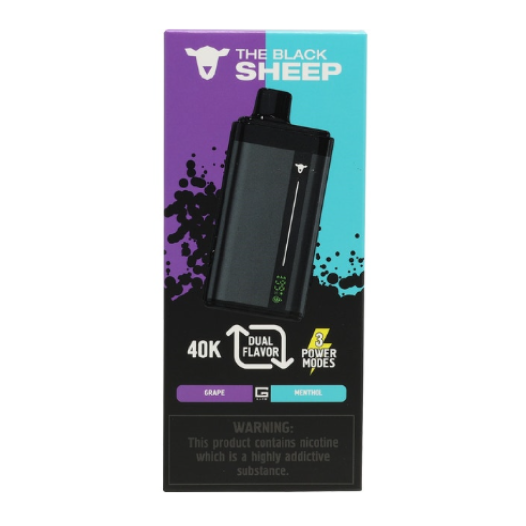 The Black Sheep – Dual Tank 40K – Grape + Menthol