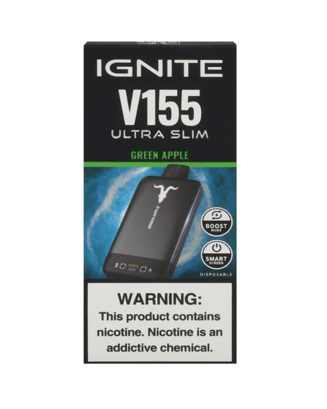 Ignite V155 Ultra Slim – 15.500 Puffs – Green Apple