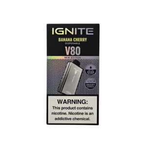 Ignite V80 Chrome – 8000 Puffs – Banana Cherry