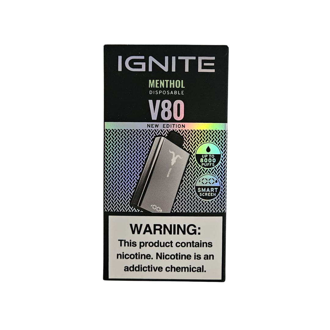 Ignite V80 Chrome – 8000 Puffs – Menthol