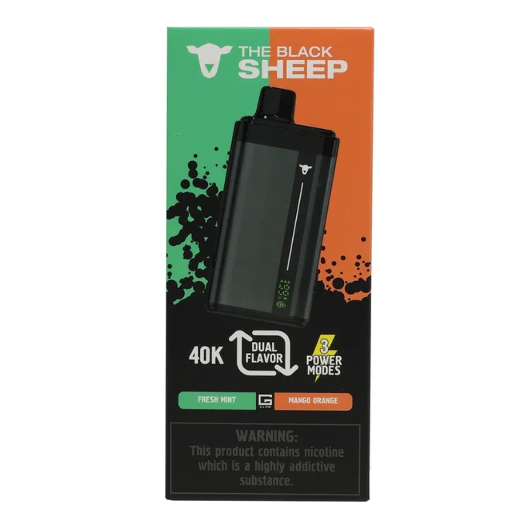 The Black Sheep – Dual Tank 40K – Fresh Mint + Mango Orange
