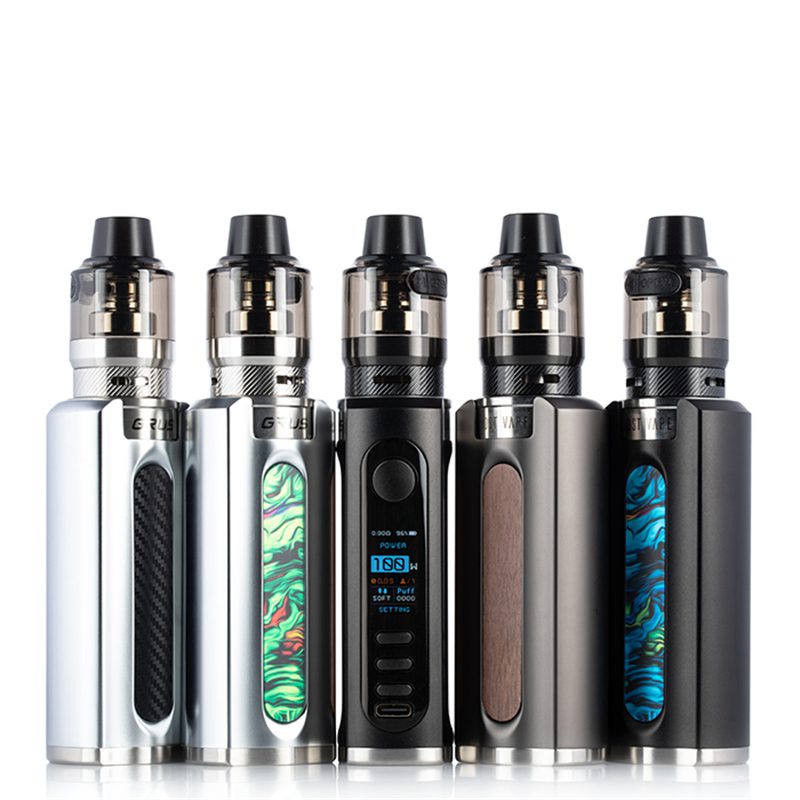 Lost Vape – Grus 100W Kit – Gunmetal/Chopped Carbon Fiber - Imagem 3