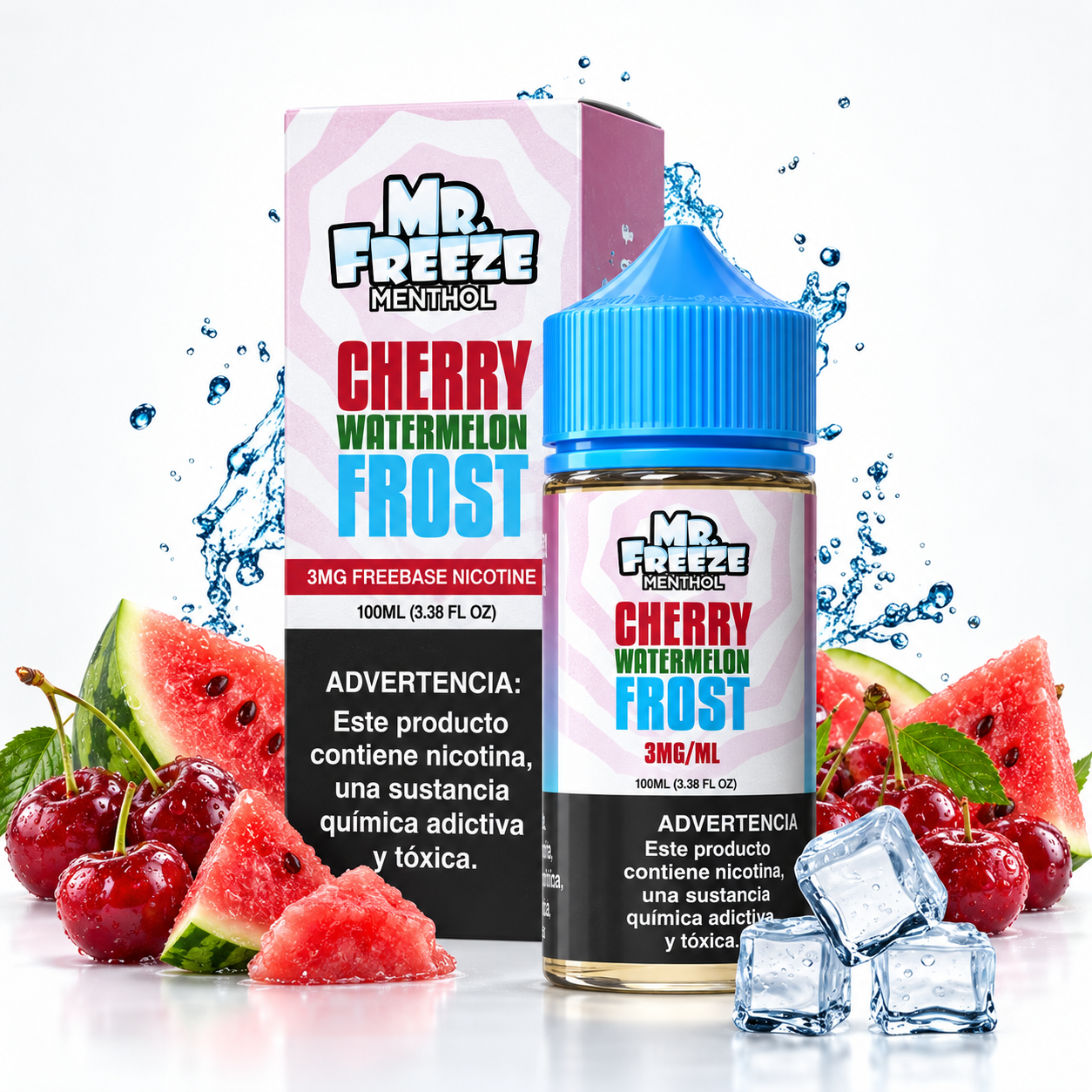 Liquido Mr Freeze Menthol – Cherry Watermelon Frost 3mg 100ml