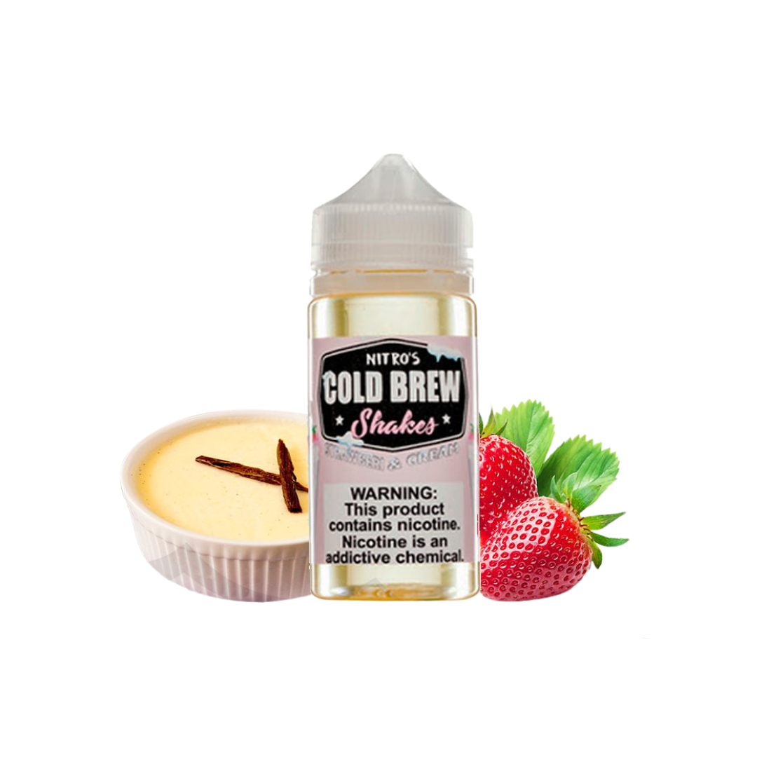 Liquido Nitro’s Cold Brew Shakes – Strawberry & Cream 3mg 100ml