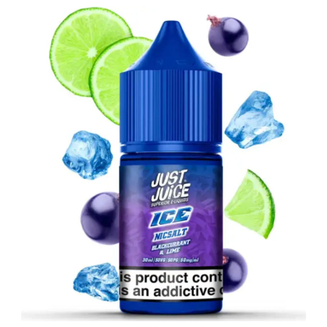 NicSalt Just Juice – Blackcurrant & Lime Ice 30mg 30ml