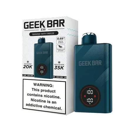 Geek Bar Z35 – 35000 Puffs – Banana Taffy Freeze