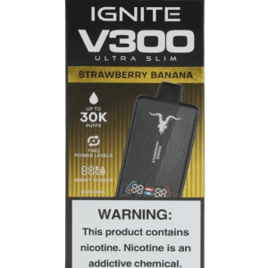 Ignite V300 Ultra Slim – 30000 Puffs – Strawberry Banana