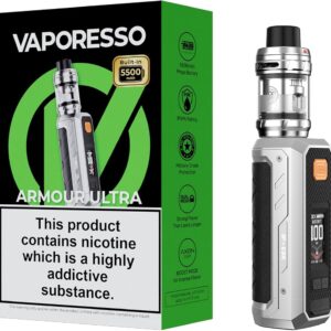 Vaporesso Armour Ultra Kit – Titanium Silver (iTank T) – 100W