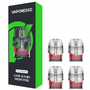 Cartucho De Reposição Vaporesso Luxe Q 3ML – Mesh 0,8 – Caixa c/ 4 Unidades