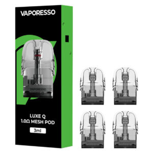 Cartucho De Reposição Vaporesso Luxe Q 3ML – Mesh 1,0 – Caixa c/ 4 Unidades