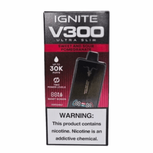 Ignite V300 Ultra Slim – 30000 Puffs – Sweet And Sour Pomegranate