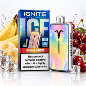 Ignite V400 Ultra Slim – 40000 Puffs – Banana Cherry Ice