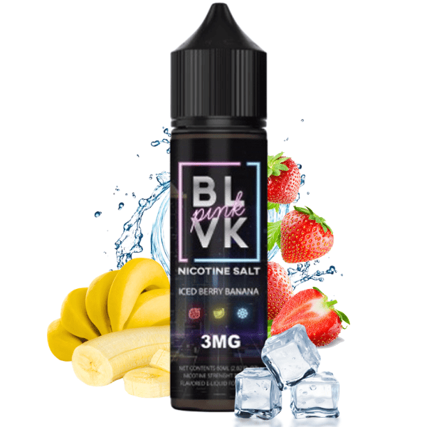 Líquido Blvk Pink – Strawberry Banana Ice 3mg 60ml