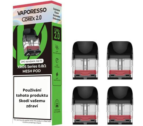 Coil Vaporesso Xros 2ML (Corex 2.0) – Mesh 0,8 – Caixa c/ 4 Unidades