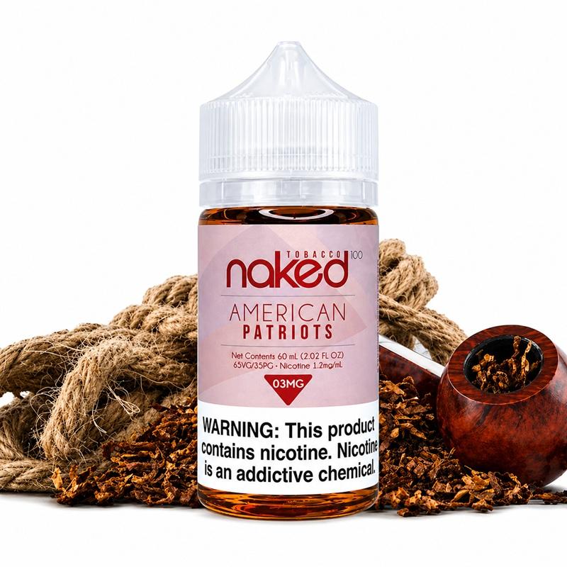 Liquido Naked 100 Tobacco – American Patriots 3mg 60ml
